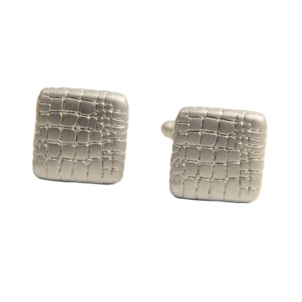 VINTAGE CROC SKIN DESIGN CUFFLINKS